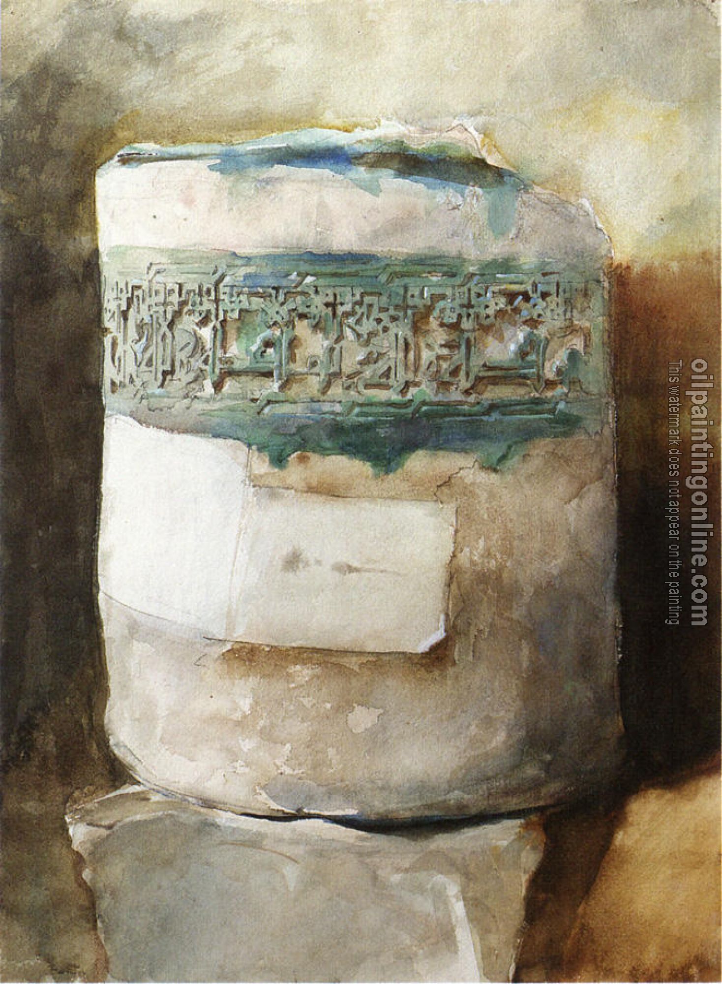 Sargent, John Singer - Persian Artifact with Faience Decoration